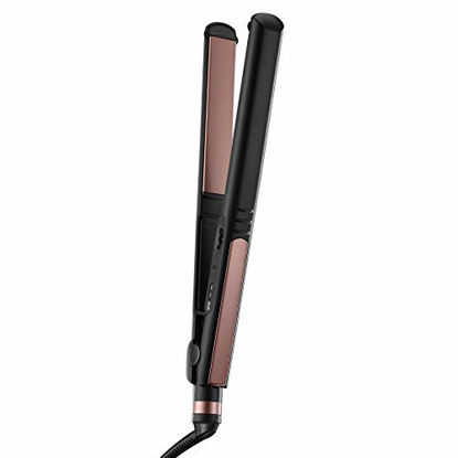 Picture of INFINITIPRO BY CONAIR Rose Gold Ceramic Flat Iron, 1 Inch, Black