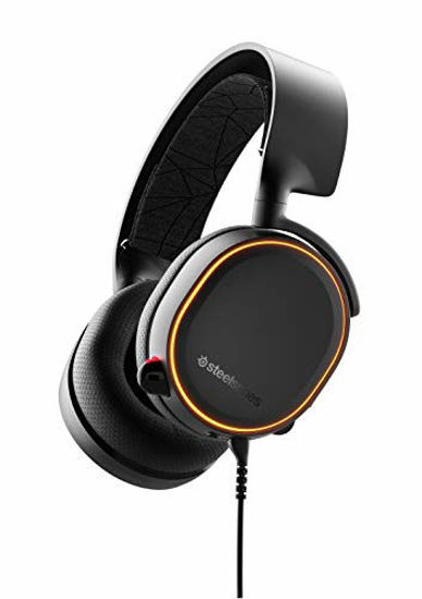 Picture of SteelSeries Arctis 5 - RGB Illuminated Gaming Headset with DTS Headphone:X v2.0 Surround - For PC and PlayStation 4 - Black