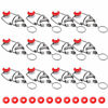 Picture of FERRODAY [12 +12] 18mm Swing Top Glass Bottle Caps Flip Top Beer Bottle Cap Beer Bottle Airtight Lids Leakproof Easy Cap Swing Top Beer Bottle Cap 12 Swing Cap with Replacement Silicone Gaskets
