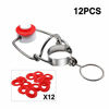 Picture of FERRODAY [12 +12] 18mm Swing Top Glass Bottle Caps Flip Top Beer Bottle Cap Beer Bottle Airtight Lids Leakproof Easy Cap Swing Top Beer Bottle Cap 12 Swing Cap with Replacement Silicone Gaskets