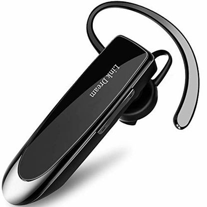 Picture of Link Dream Bluetooth Earpiece for Cell Phones Wireless V5.0 Hands Free Headset Noise Canceling Mic 24Hrs Talking 1440Hrs Standby Compatible with Mobile Phone Tablet Laptop for Work from Home Driver