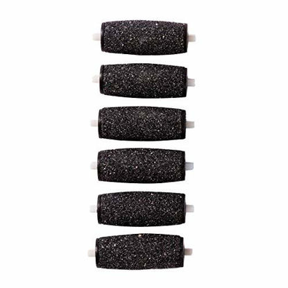 Picture of 6 Extra Coarse Refill for Replacement Roller Refill Heads Compatible with PediPefect Electronic Foot File