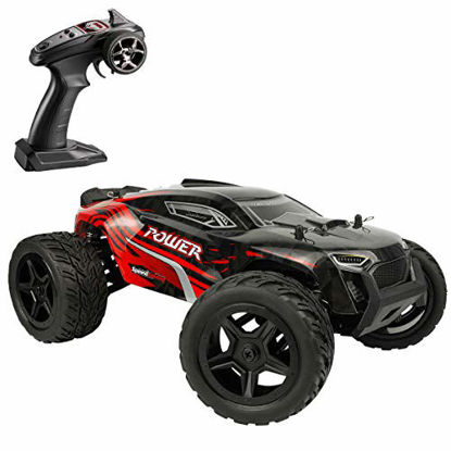 Picture of Hosim All Terrain Waterproof Rc Cars 1:14 4WD Monster Truck, High Speed 36+ kmh 2.4Ghz Electric Remote Control Car , Off-Road RC Buggy RC Toys Trucks for Kids and Adults(Red)
