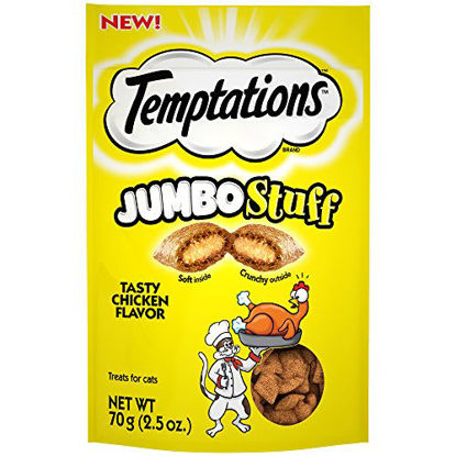 Picture of Temptations Jumbo Stuff Cat Treats Tasty Chicken, 2.5 oz. (Pack of 2)