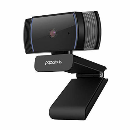 Picture of Webcam 1080P Full HD, PAPALOOK AF925 Computer Camera with Microphone, Autofocus Web Cams for Desktop/Laptop/Mac, Works with Skype, Zoom, WebEx, Hangouts
