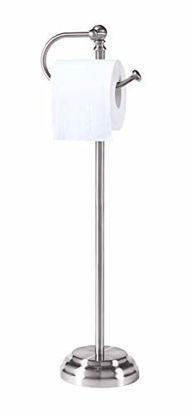 Picture of SunnyPoint Classic Bathroom Free Standing Toilet Tissue Paper Roll Holder Stand