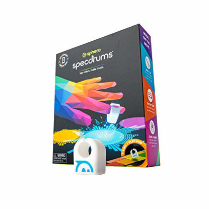 Picture of Sphero Specdrums (1 Ring) App-Enabled Musical Ring with Play Pad Included - Create Sounds, Loops, Beats for Musicians of Any Skill Level - STEAM Educational Music Toy for Kids, White