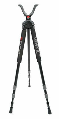Picture of Bog Havoc Shooting Stick Tripod with Lightweight Aluminum Design, Twist Locks and USR for Hunting, Shooting and Outdoors