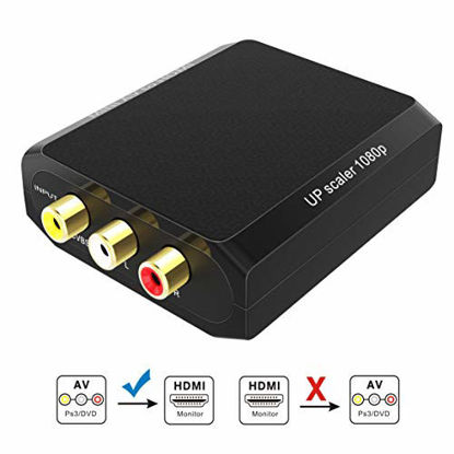 Picture of RCA to HDMI Converter, Wenter 1080P AV to HDMI Converter/Composite to HDMI Converter for Xbox/PS2/Wii/VHS/VCR/DVD to Play on HDMI Digital TV