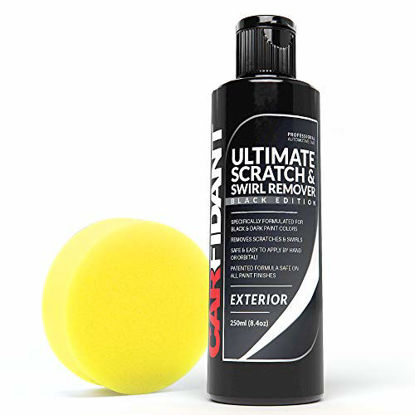 Picture of Carfidant Black Car Scratch Remover - Ultimate Scratch and Swirl Remover for Black and Dark Paints- Solvent & Paint Restorer - Repair Paint Scratches, Scratches, Water Spots! Car Polish Buffer Kit