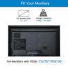 Picture of Single Monitor Mount - Articulating Gas Spring Monitor Arm, Adjustable Vesa Mount Desk Stand with Clamp and Grommet Base - Fits 17 to 27 Inch LCD Computer Monitors 4.4 to 14.3lbs