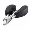 Picture of Podiatrist Toenail Clippers Ingrown or Thick Toe Nail Clippers for Men, Toenail Cutters Nipper Precision Diabetic Pedicure Tool Curved Edge, opove X5 Silver