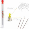 Picture of 6 Pieces Big Eye Beading Needles with Needle Bottle (2.2 inch, 3 inch)