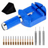 Picture of Watch Link Removal Tool Kit, Cridoz Watch Band Tool Chain Link Pin Remover with 12pcs Replacement Pins and 3pcs Pin Punches for Watch Bracelet Sizing, Watch Strap Adjustment and Watch Repair
