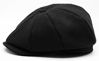 Picture of Mens Vintage Newsboy Gatsby Hat Blend Wool Flat Ivy Cabbie Autumn Winter Cap Boyfriend Gift (L) Black