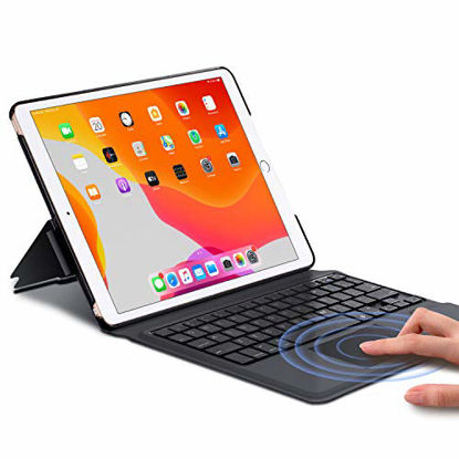 Picture of Keyboard Case for New iPad 8th Generation 10.2 inch 2020 / iPad 7th Gen 2019 / iPad Air 3rd Gen/iPad Pro 10.5" 2017 - Stable Touchpad Function -10.2/10.5"- Black