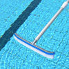 Picture of Swimming Pool Wall & Tile Brush ,18" Polished Aluminum Back Cleaning Brush Head Designed for Cleans Walls, Tiles & Floors, Nylon Bristles Pool Brush Head with EZ Clips (Pole not Included)