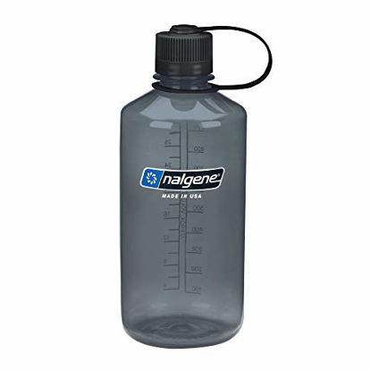 Picture of Nalgene Tritan Narrow Mouth BPA-Free Water Bottle, Gray, 32 oz