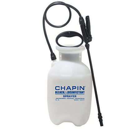 Picture of Chapin International 20075 Disinfectant Bleach Sprayer, 1 Gallon, Translucent White