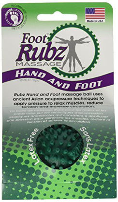 Picture of Due North Industrial Foot Rubz Foot Hand & Back Massage Ball, Relief from Plantar Fasciitis, Green