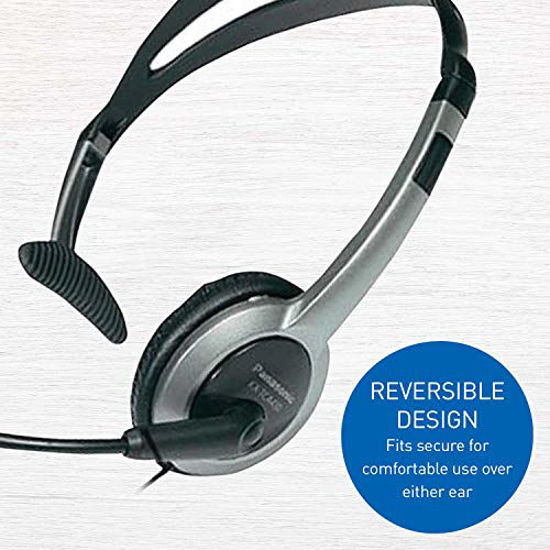 Panasonic KXTCA430S | Casque téléphonique - Microphone flexible - Réversible Gauche/Droite main image 1