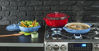 Picture of Lodge 7.5 Quart Enameled Cast Iron Dutch Oven. XL Blue Enamel Dutch Oven (Carribean Blue) -
