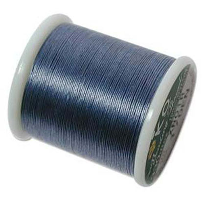 Picture of KooK Japanese Nylon Beading K.O. Thread for Delica Beads - Denim Blue 50 Meters