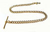 Picture of Dueber Yellow Gold Plated Stainless Steel Pocket Watch Albert Chain with T Bar