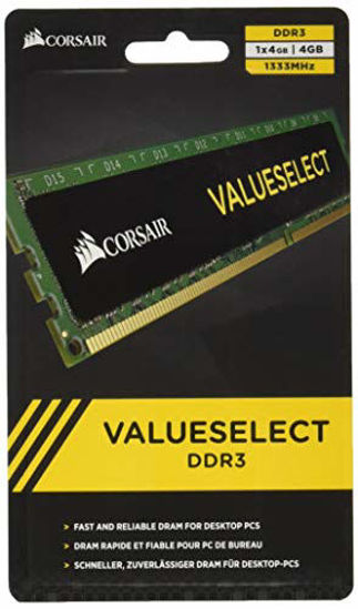 Picture of CORSAIR CMV4GX3M1A1333C9 Corsair 4GB (1x4GB) DDR3 1333 MHz (PC3 10666) Desktop Memory 1.5V