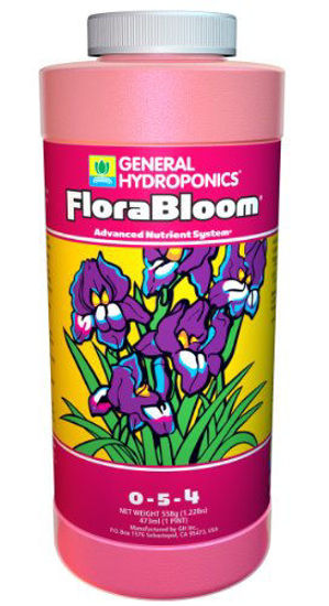 Picture of General Hydroponics GH1431 FloraBloom Fertlizer, 16-Ounce, Pink fertilizers, Natural
