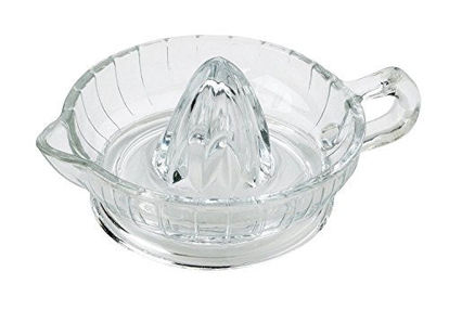 Picture of HIC Citrus Juicer Reamer with Handle and Pour Spout, Heavyweight Glass
