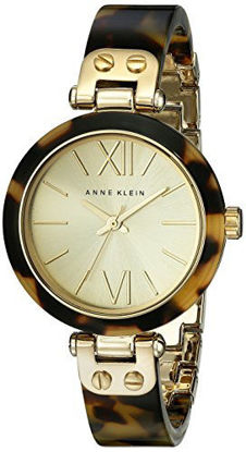 Picture of Anne Klein Women's 10/9652CHTO Gold-Tone Tortoise Resin Bracelet Watch