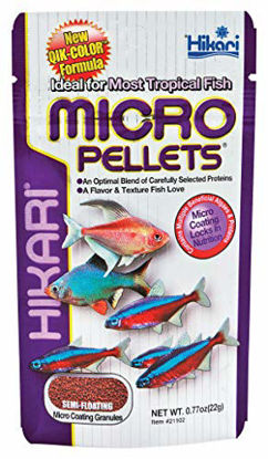Picture of Hikari Tropical Semi-Floating Micro Pellets for Pets, 0.77-Ounce