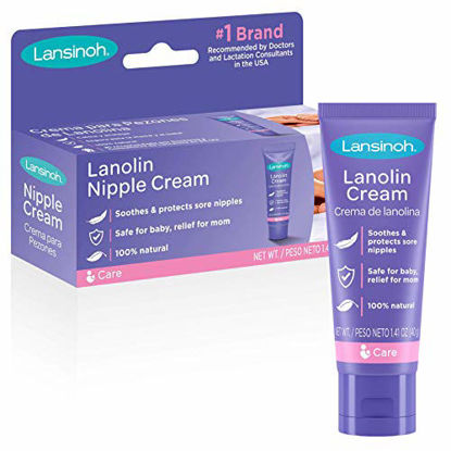 Picture of Lansinoh Lanolin Nipple Cream for Breastfeeding, 1.41 Ounces