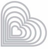 Picture of Sizzix Framelits Die Set 6/PK - Hearts