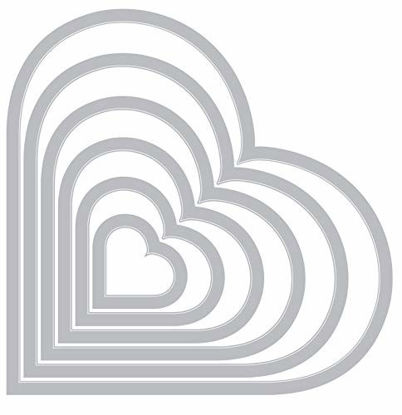 Picture of Sizzix Framelits Die Set 6/PK - Hearts