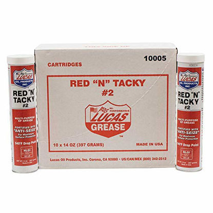 Picture of Lucas Oil Red N Tacky Grease, (10 Pack)