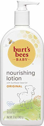 Picture of Burt's Bees Baby Nourishing Lotion, Original Scent Baby Lotion - 12 Ounce Tube