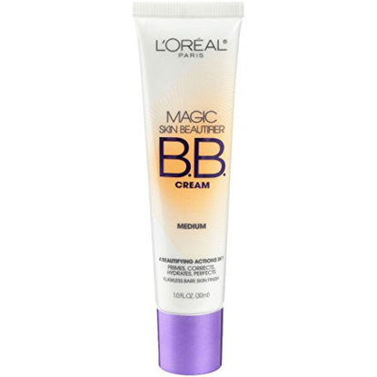 Picture of L'Oréal Paris Makeup Magic Skin Beautifier BB Cream Tinted Moisturizer Face Makeup, Medium, 1 fl. oz.
