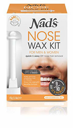 Picture of Nad's Nose Wax Kit for Men & Women - Waxing Kit for Quick & Easy Nose Hair Removal, 1 Count