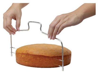 Picture of Mrs. Andersons Baking Adjustable 2-Wire Layer Cake Cutter and Leveler, Stainless Steel