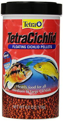 Picture of TetraCichlid Floating Cichlid Pellets 6 Ounces, Nutritionally Balanced Diet (77063)