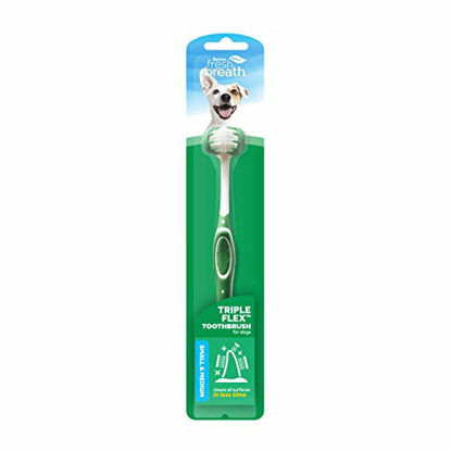 Picture of Fresh Breath by TropiClean Triple Flex Toothbrush for Small Dogs