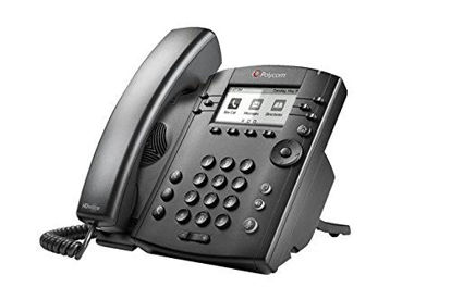 Picture of Polycom VVX 301 Corded Business Media Phone System - 6 Line PoE - 2200-48300-025 - AC Adapter (Not Included)