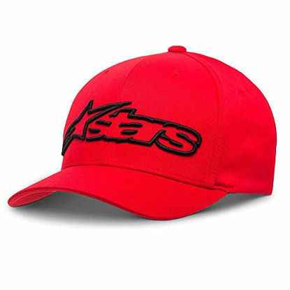 Picture of Alpinestars Men's Blaze Flexfit Hat, Red/Black, Large/X-Large