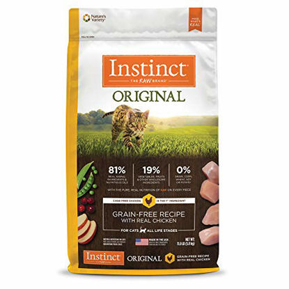 Picture of Instinct Original Grain Free Recipe with Real Chicken Natural Dry Cat Food by Nature's Variety, 11 lb. Bag