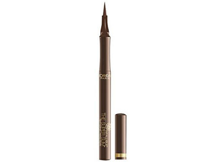 Picture of L'Oreal Paris Makeup Infallible Super Slim Long-Lasting Liquid Eyeliner, Ultra-Fine Felt Tip, Quick Drying Formula, Glides on Smoothly, Brown, Pack of 1