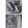 Picture of ZEFFFKA Premium Quality Denim Iron-on Jean Patches Inside & Outside Strongest Glue 100% Cotton Assorted Shades of Blue Repair Decorating Kit 12 Pieces Size 3" by 4-1/4" (7.5 cm x 10.5 cm)