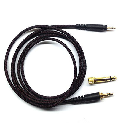 Picture of NEOMUSICIA Replacement Cable for SHURE SRH840 SRH940 SRH440 SRH750DJ Headphones Braided Wire Audio Upgrade HiFi Stereo Cord 150cm/4.5ft