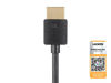 Picture of Monoprice High Speed HDMI Cable - 6 Feet - Black| Certified Premium, 4K@60Hz, HDR, 18Gbps, 36AWG, YUV, 4:4:4 - Ultra Slim Series